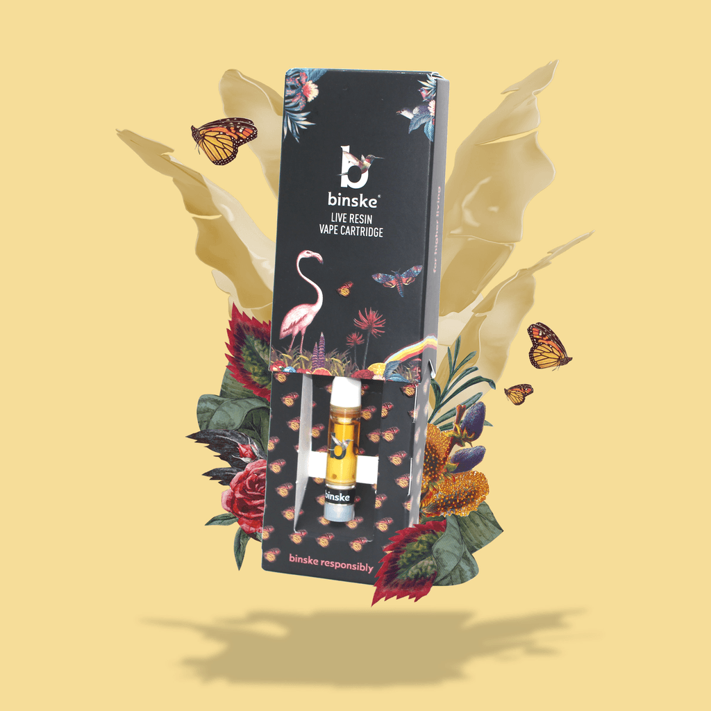 Binske Cherry Power Live Resin Cartridge, vapes at Trenchtown Cannabis