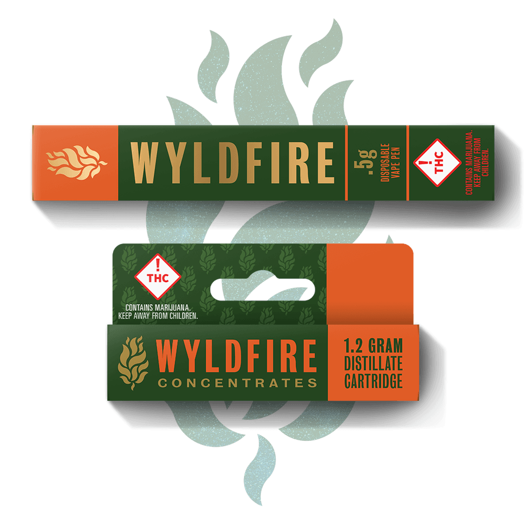 Wyldfire Ember Cherry Distillate AiO, vapes at Trenchtown Cannabis